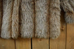 Vintage 1970s Bedtime Fashions Faux Mink Fur Coat Made In USA