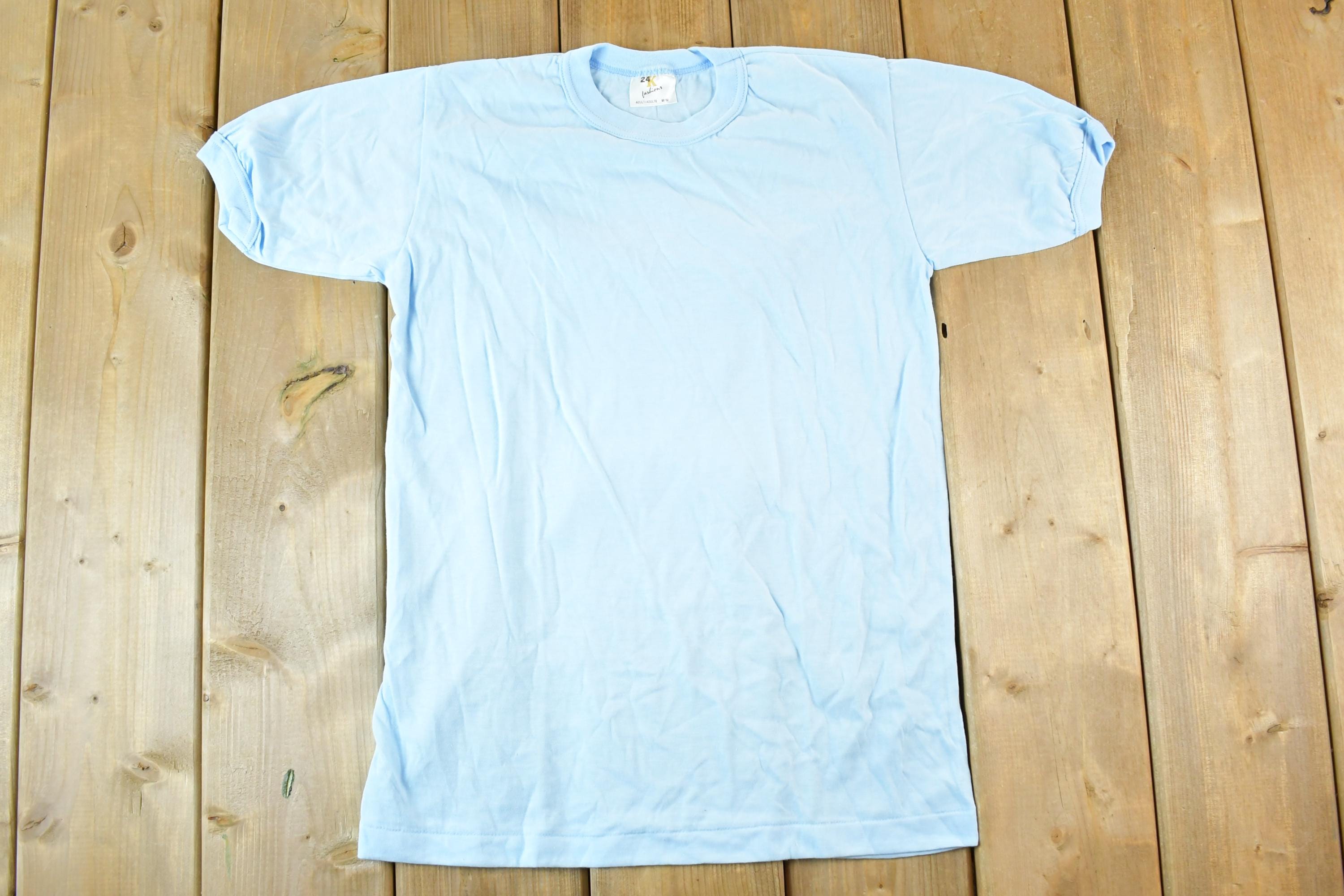 Vintage 1980s 24K Fashion Ringer Sleeve Souvenir T-Shirt Mens S