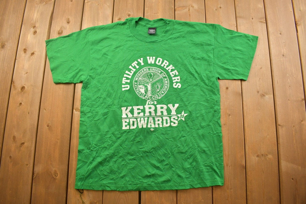 Vintage 1990s Kerry Edwards Graphic T Shirt