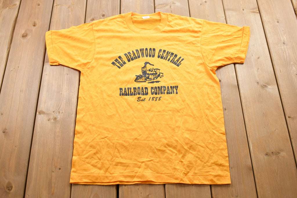 Vintage 1980s The Deadwood Central Railroad Company Graphic T-Shirt
