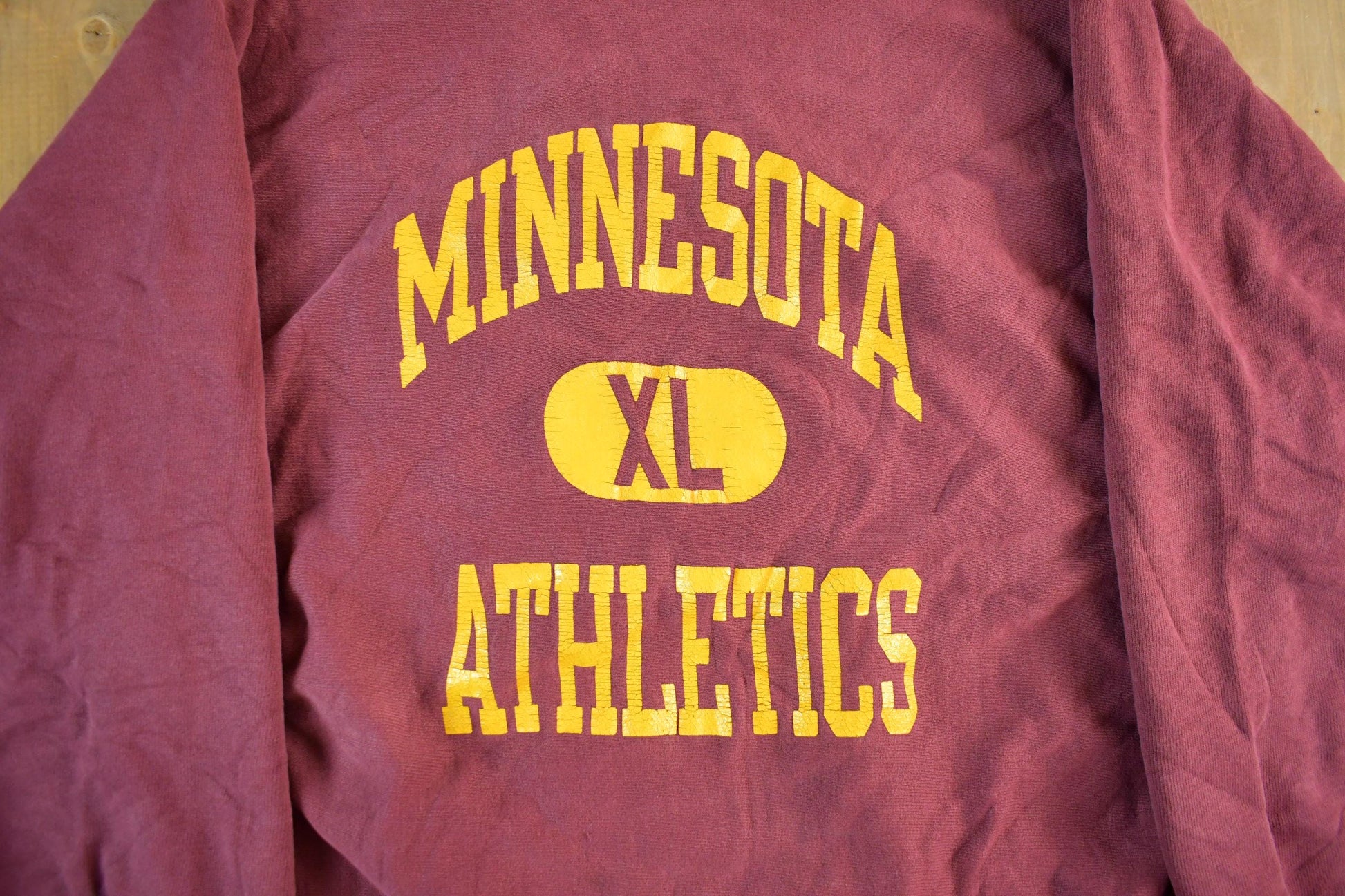 Vintage 80s University of Minnesota Champion Reverse Weave Sweatshirt (Men's Large)