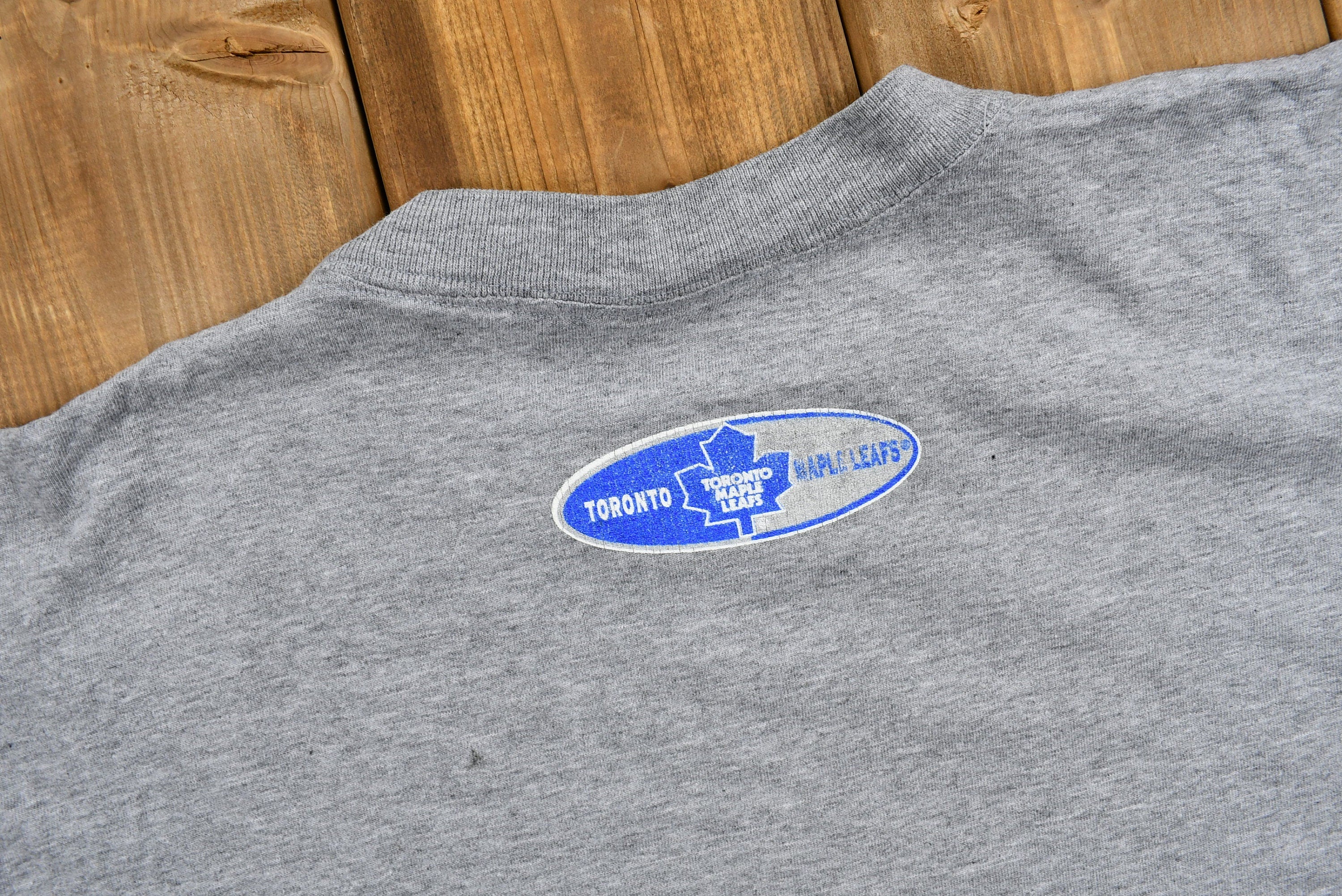 Vintage 1990s Toronto Maple Leafs T-Shirt  NHL  Hard Hitting Hockey  90s Streetwear  Athleisure  Sportswear