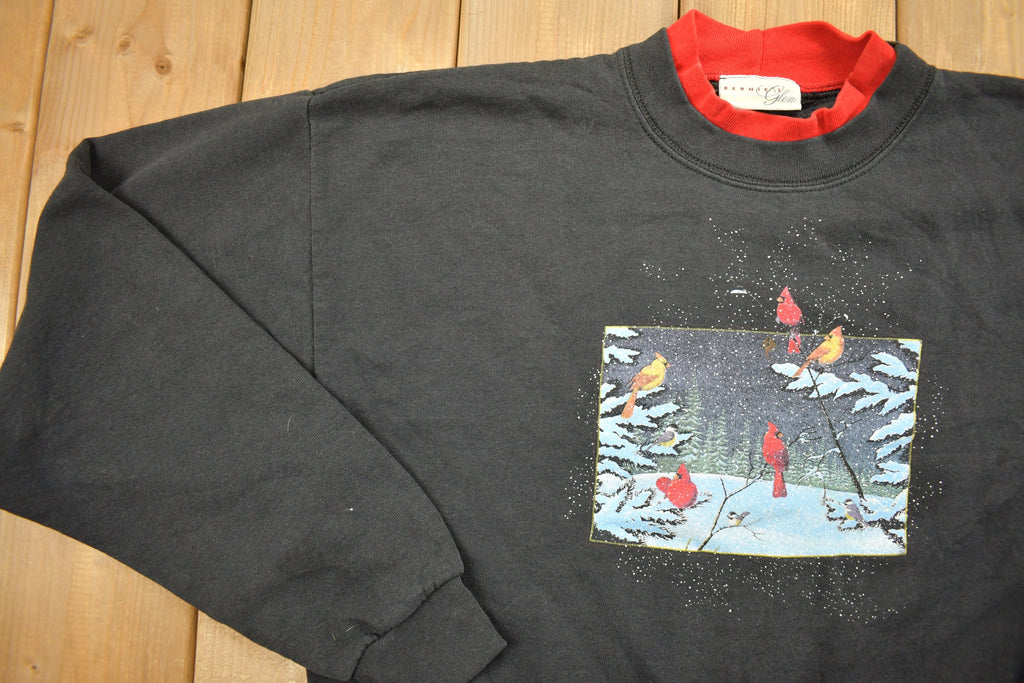 Vintage 1990s Cute Bird Themed Crewneck