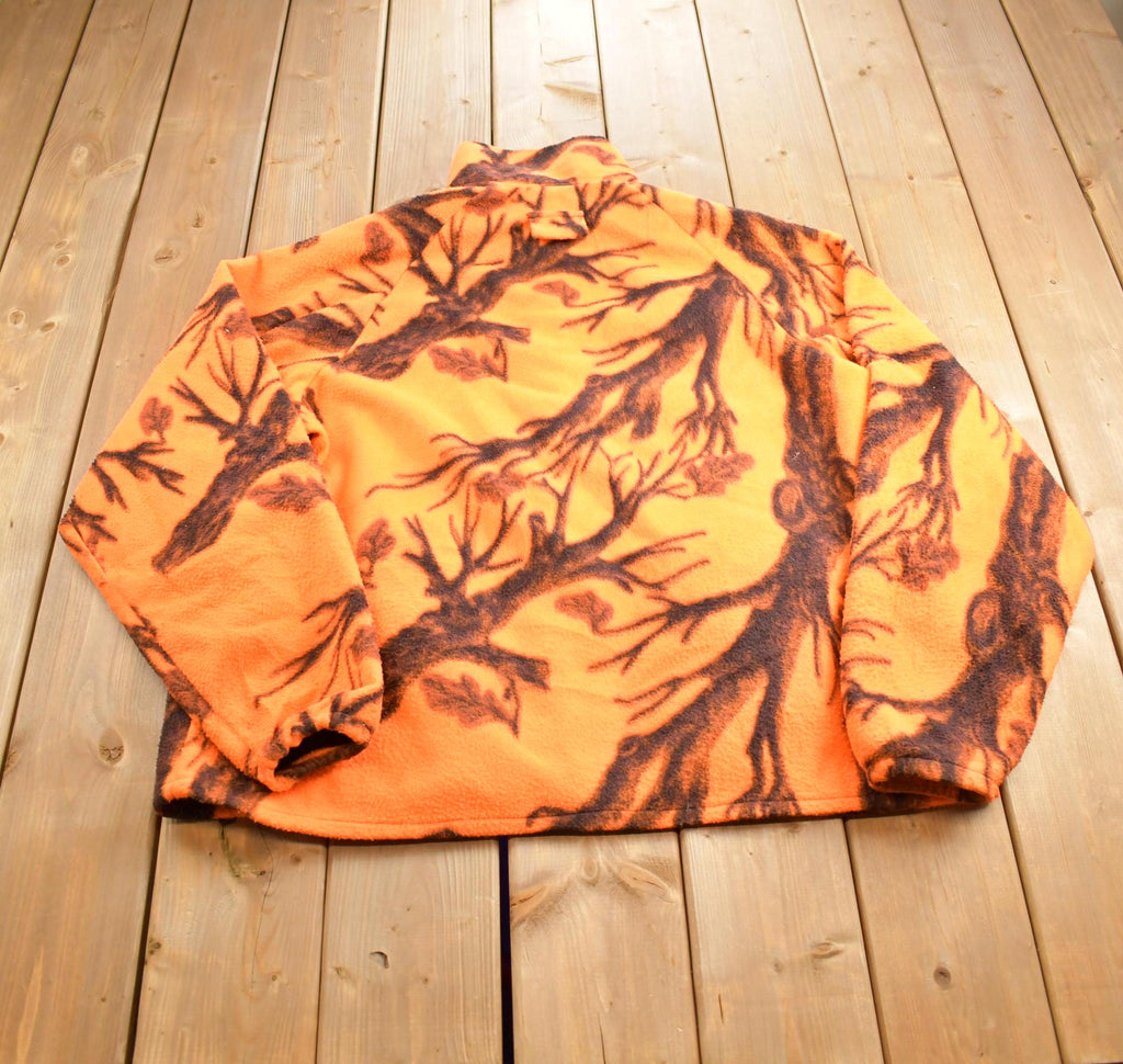Vintage 1980s Whitewater Outdoors Hunting Fleece Button Up Sweater