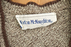 Vintage 1980s Norton McNaughton Knit Cardigan Sweater Vest