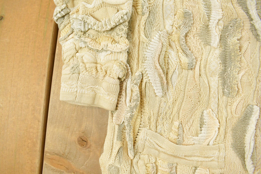 Vintage Coogi Australia 3D Cable Knit Cardigan Sweater Women's Medium