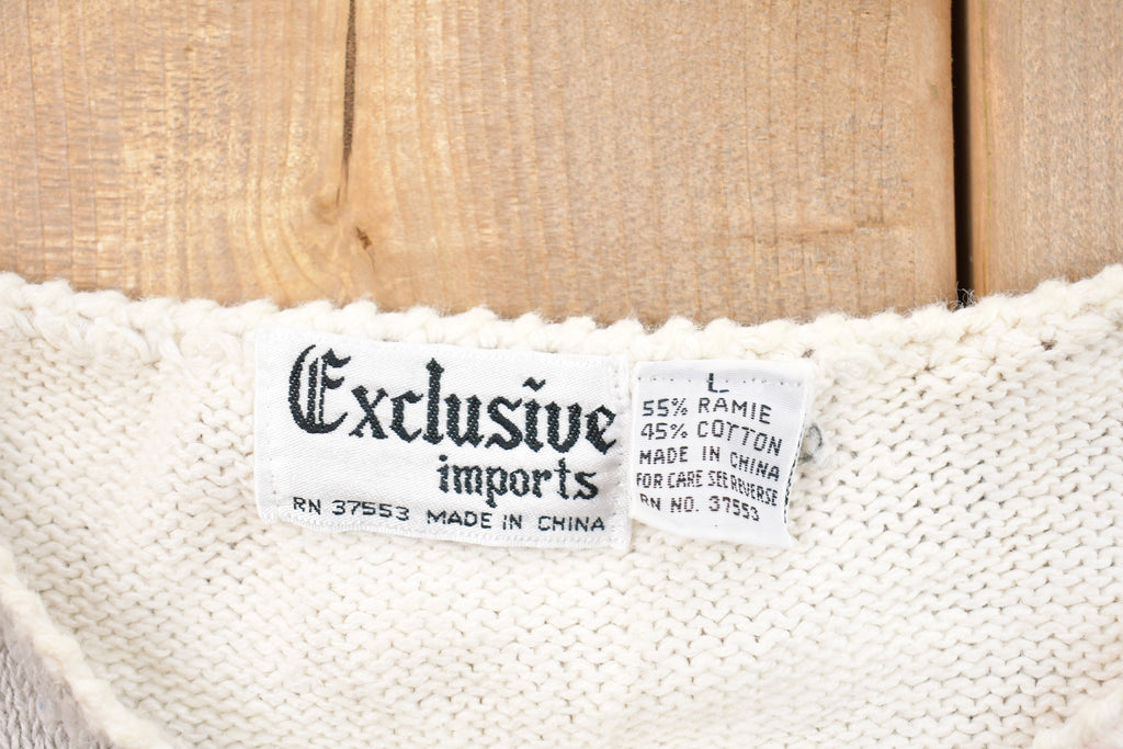 Vintage 1990s Exclusive Imports Knitted Sweater Vest