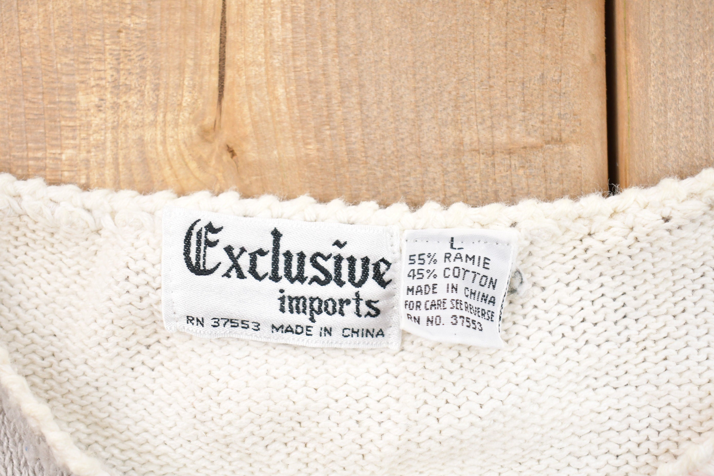 Vintage 1990s Exclusive Imports Knitted Sweater Vest