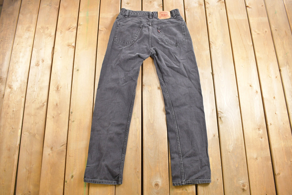Vintage 1990s Levi's 505 Red Tab Black Denim Jeans Size 31 x 31