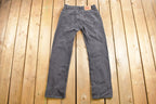 Vintage 1990s Levi's 505 Red Tab Black Denim Jeans Size 31 x 31