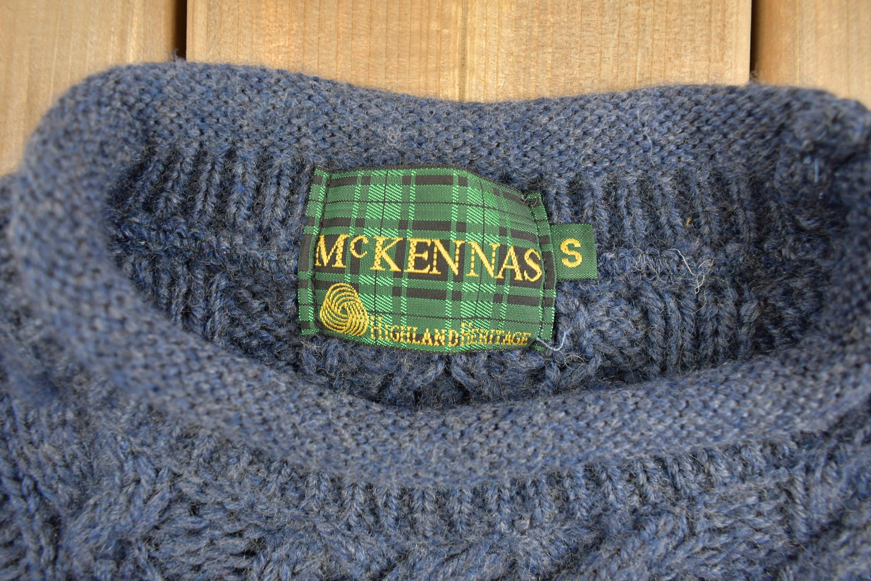 Vintage 1980s Mckennas Cable Knit Sweater  80s Crewneck  Abstract Patterns  Streetwear  Cozy  Winter Fashion  Vintage Knit