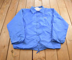 Vintage 1980s Hartwell Embroidered Insulated Windbreaker Jacket Made In USA