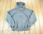 Vintage Y2K Distressed Carhartt Full Zip Hoodie Sweatshirt