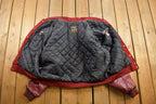 Vintage 1980s City Honors Leather Varsity Jacket