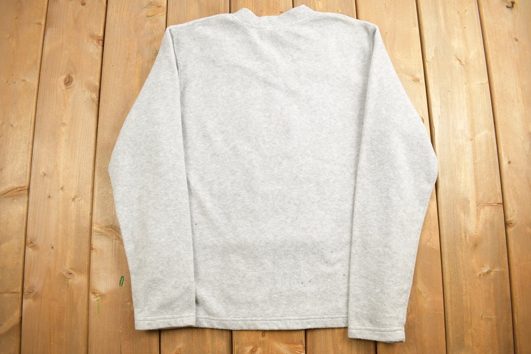 Vintage 1990s Mickey Mouse Disney V-Neck Fleece Sweatshirt