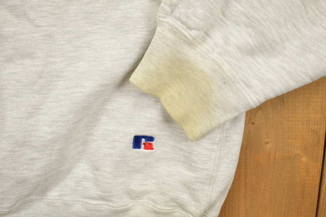 Vintage 1990s Russell Athletics Blank Grey Crewneck Sweatshirt