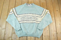 Vintage 1990s Together Wool Blend Knit Abstract Pattern Crewneck Sweater