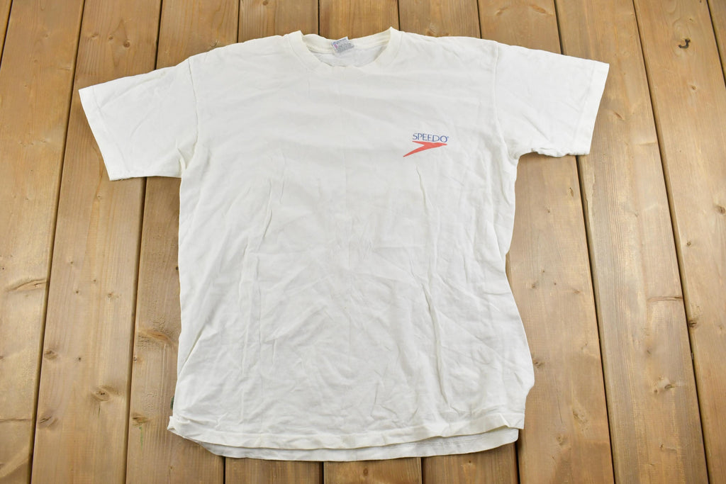 Vintage 1996 Speedo Big Kick Swimming Graphic T-Shirt