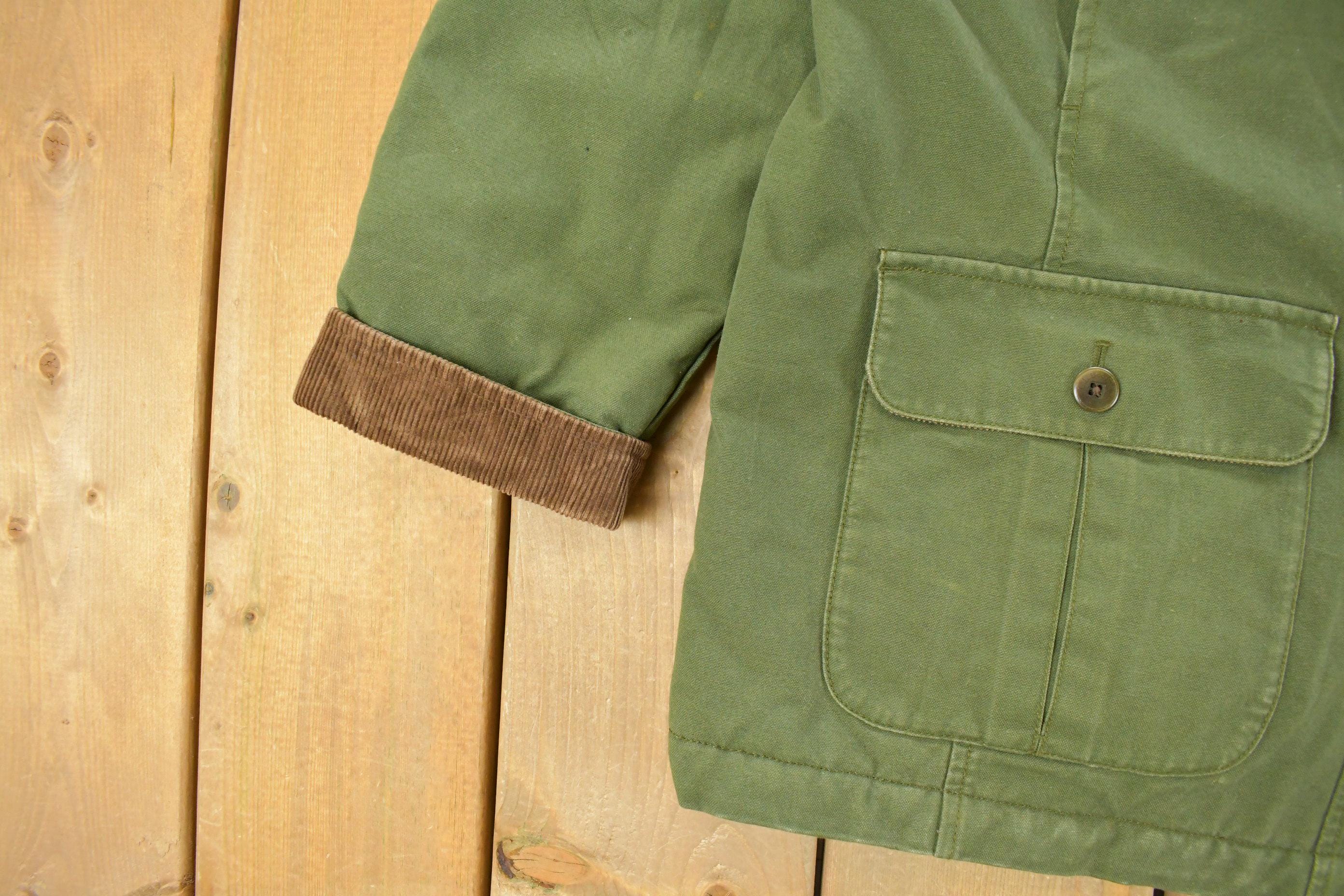 Vintage 1990s L.L. Bean Insulated Barn Chore Jacket Women's Medium / Workwear / Streetwear / Barn Coat / 90s LL Bean