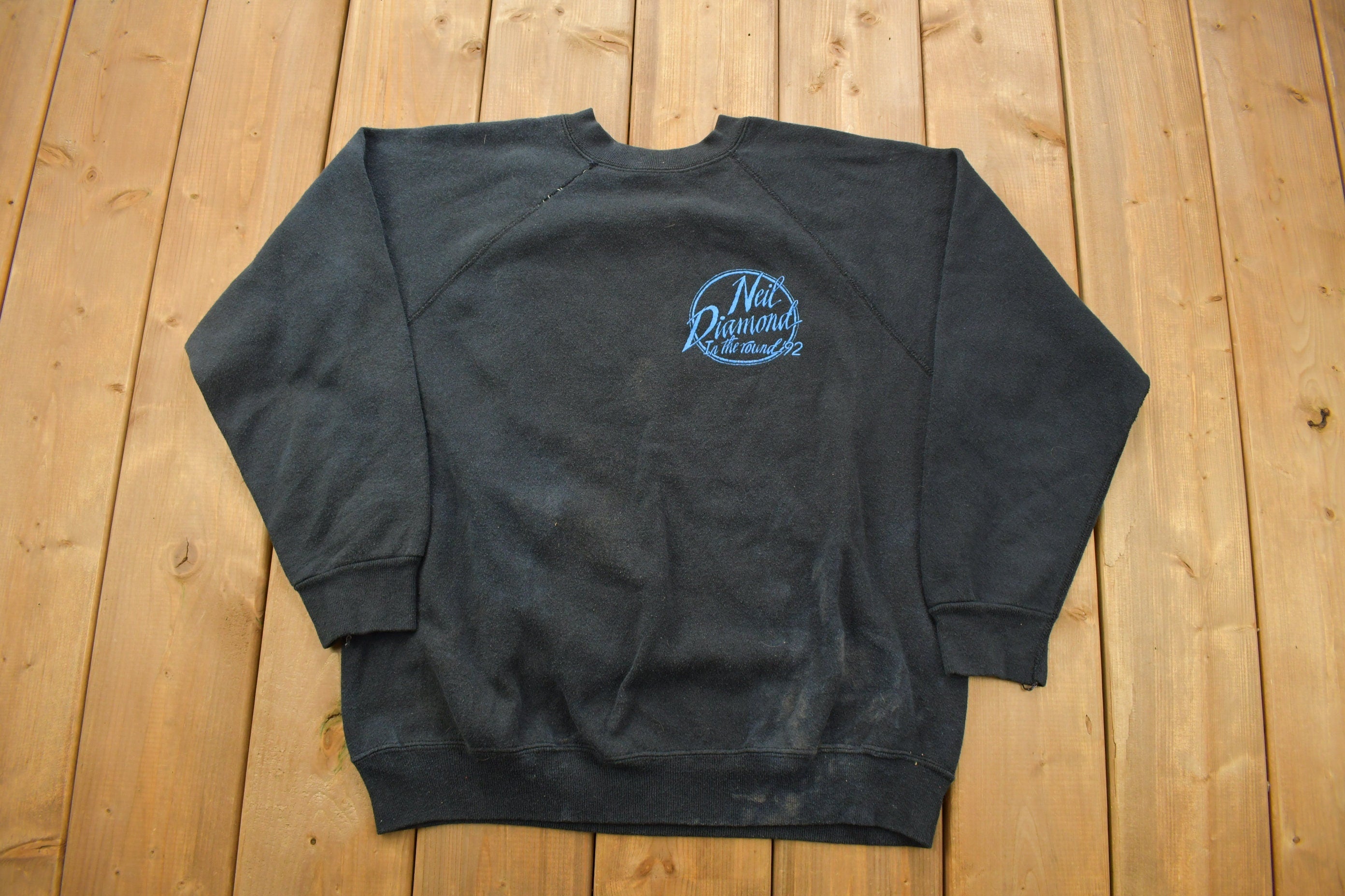 Vintage 1992 Neil Diamond IN The Round Tour Crewneck Sweatshirt