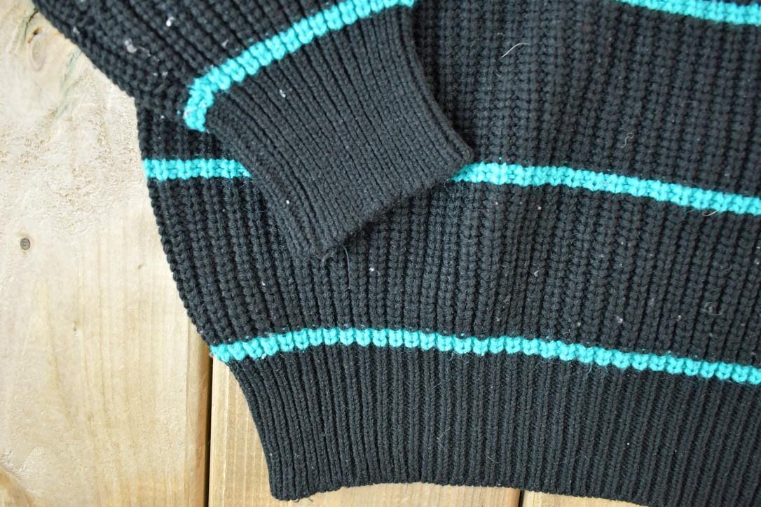 Vintage 1990s Unicorn Knit Abstract Pattern Crewneck Sweater