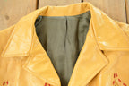 Vintage 1970s Leather Western Fringe Jacket Women's M