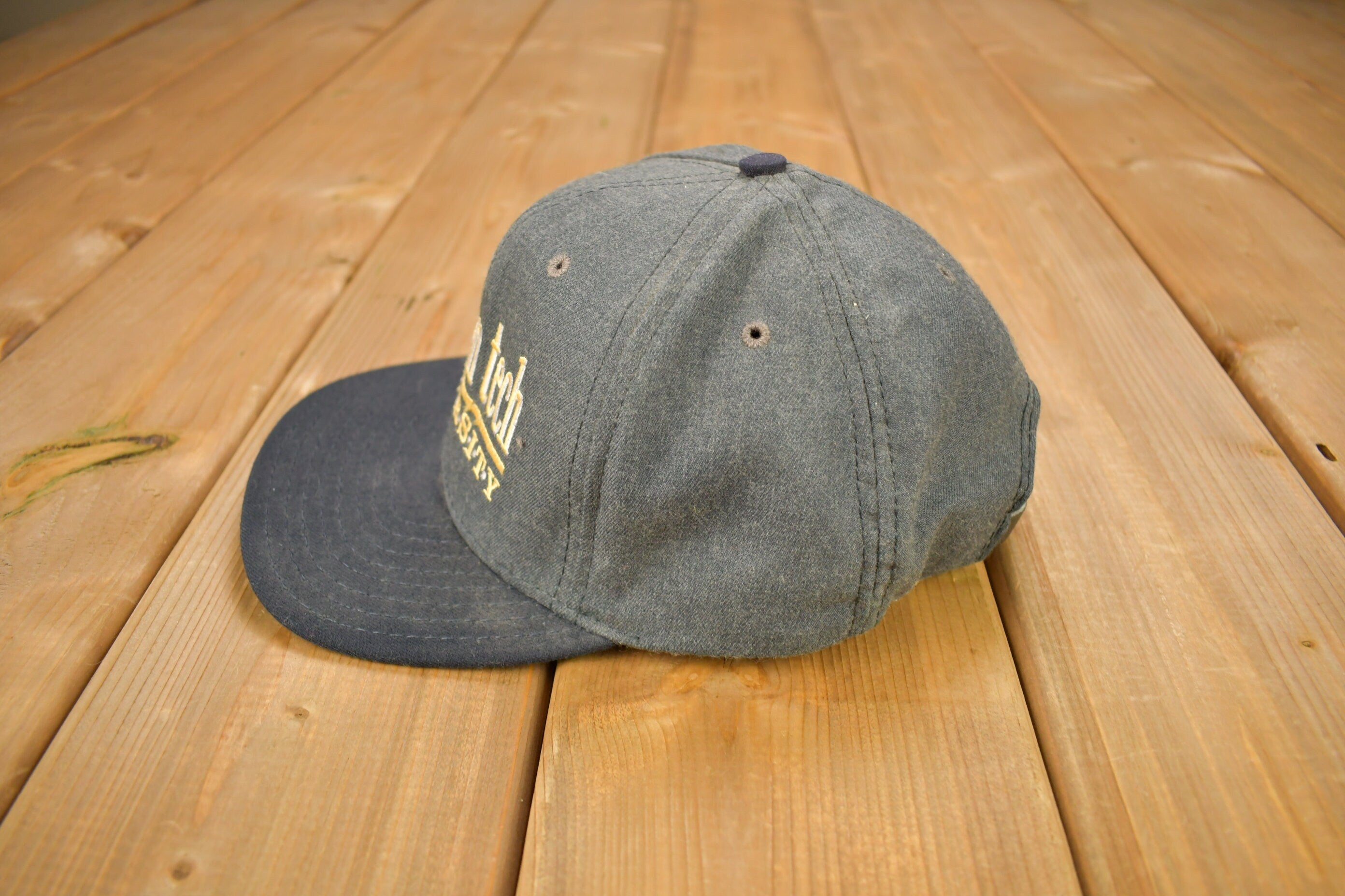 Vintage 1990s Michigan Tech University Collegiate Snap Back Hat
