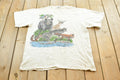Vintage 1989 Harlequin Forest Animals Nature T-Shirt Men's XL