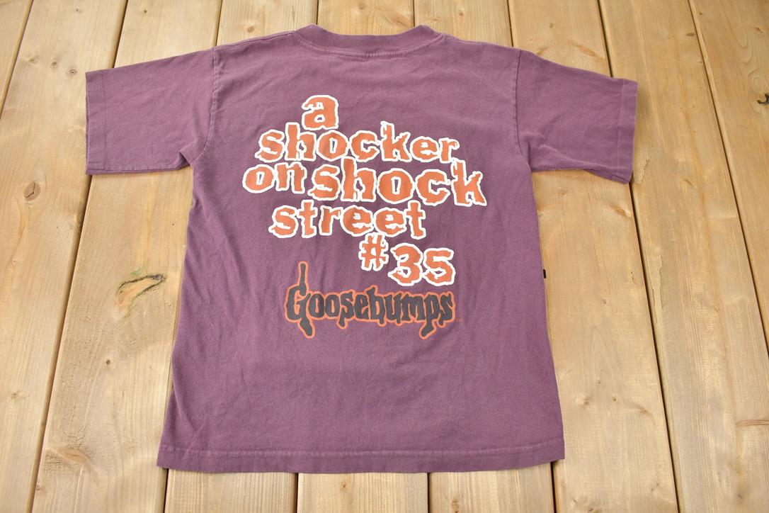 Vintage 1990s Goosebumps #35 A Shocker On Shock Street Single Stitch Graphic T-Shirt Made In USA