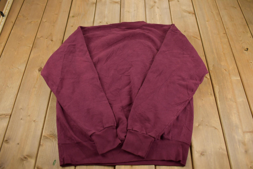 Vintage 1990s Burgundy Crewneck Sweatshirt