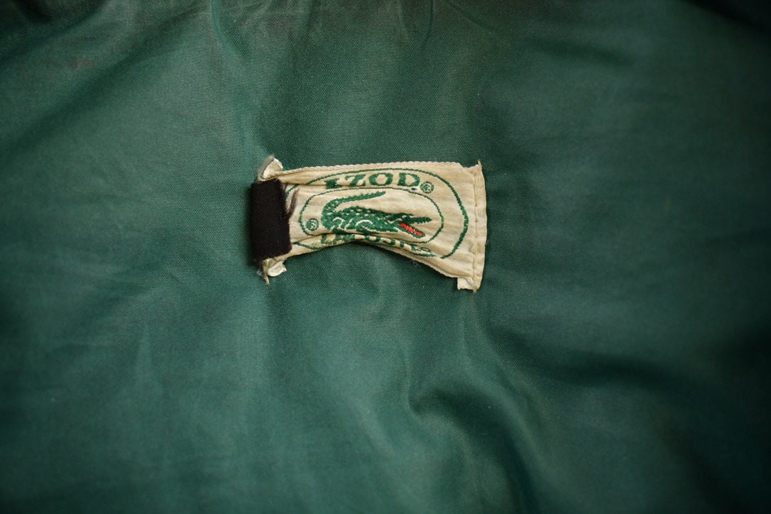 Vintage 1980s Lacoste Izod Full Zip Winter Jacket