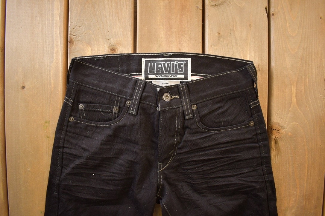 Vintage 1990s Levi's 511 Black Jeans Size 29x32