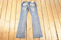 Vintage Deadstock Y2K Grace In LA Bedazzled Bootcut Low Rise Jeans Women's Size 26 x 32
