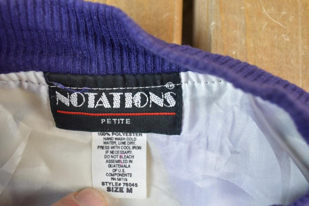 Vintage 1990s Notations Windbreaker Spring Patterns Jacket