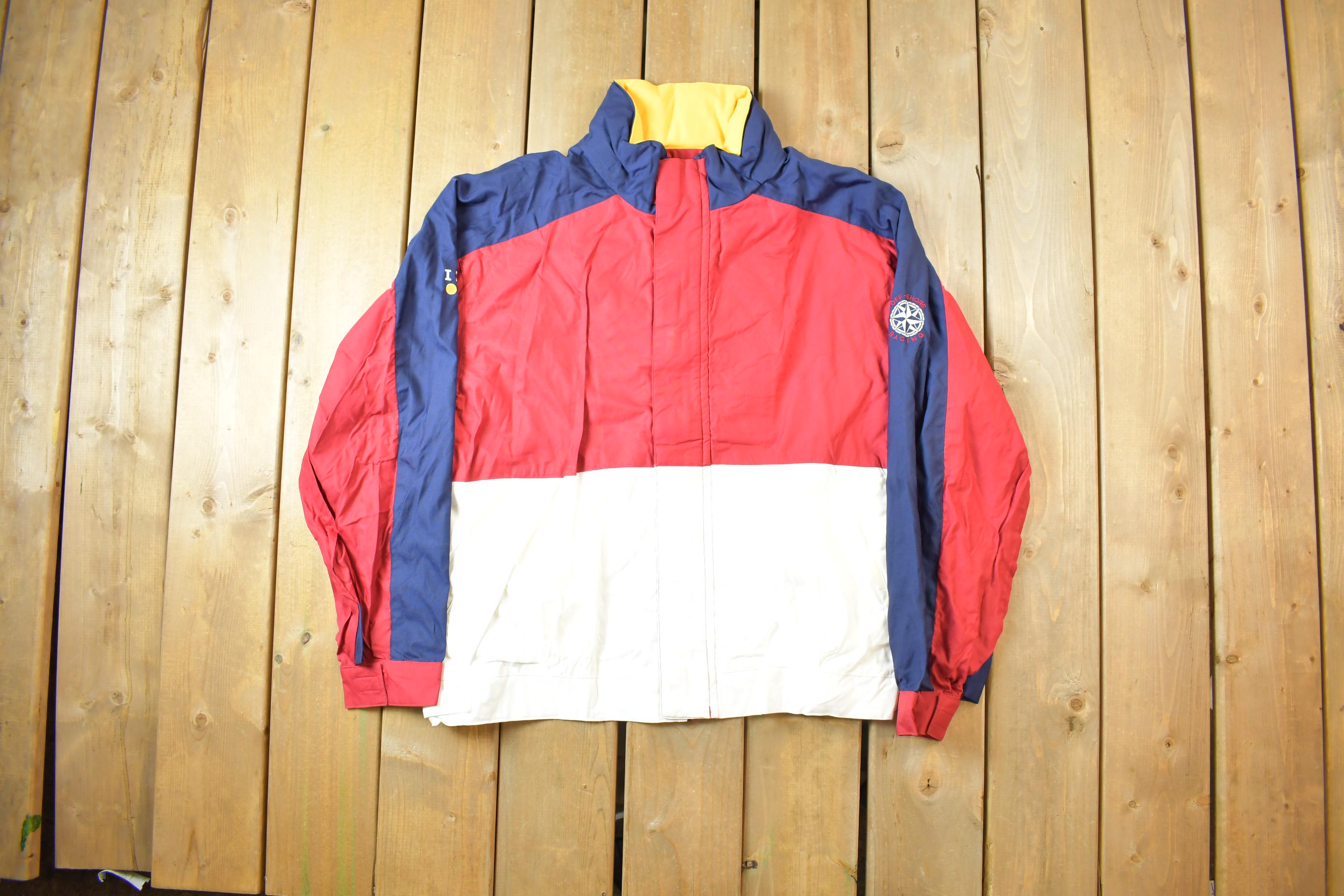 Vintage 1990s Izoid Off Shore Racing Nautical Light Jacket Windbreaker