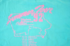 Vintage 1992 Summer Tour Bike A Thon Souvenir T-Shirt Mens XL