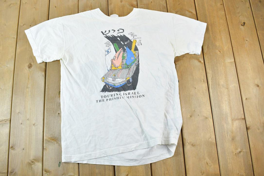 Vintage 1980s Touring Israel Cartoon Single Stitch T-Shirt
