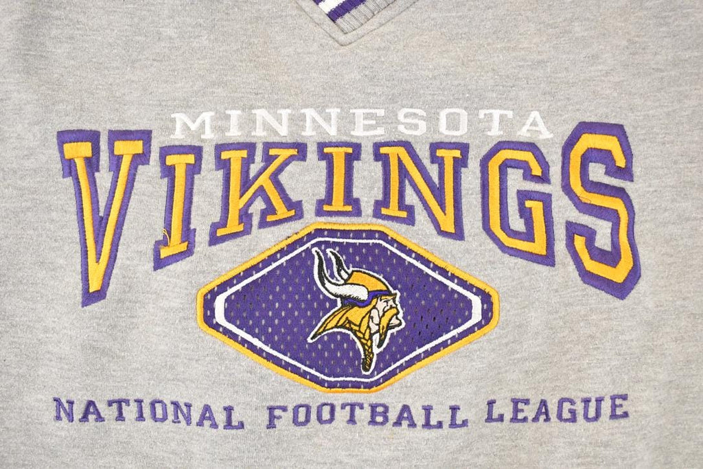 Vintage 1990s Leesport Minnesota Vikings NFL Crewneck Sweatshirt Men's XXL
