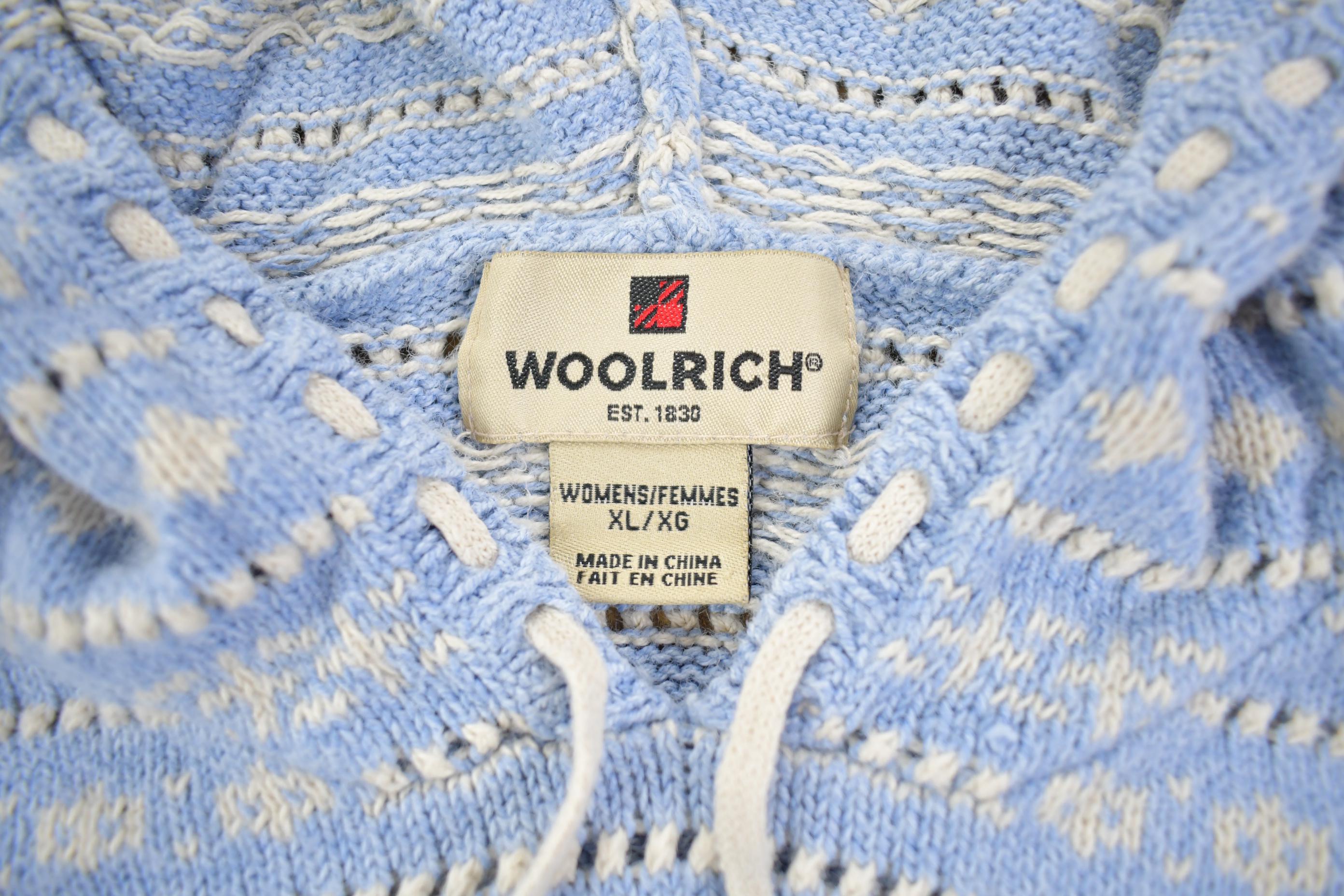 Vintage Y2K Woolrich Knit Pattern Hoodie