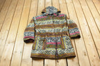 Vintage 1990s All Over Pattern Fleece Sweater