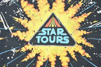 Vintage 1990s Star Wars Star Tours Disney All Over Print Graphic T-shirt