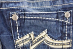 Vintage Deadstock Y2K Miss Me Bedazzled Low Rise Jeans Women's Size 26x31