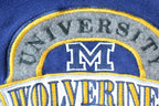 Vintage 1990s University Of Michigan Wolverines Collegiate Crewneck  Embroidered M  NCAA Sweatshirt  Sportswear  Americana