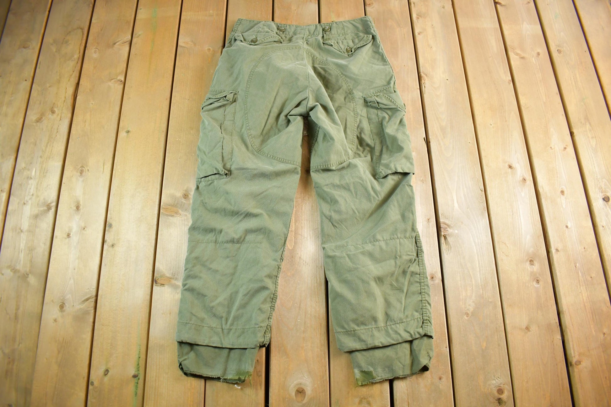 Vintage 1998 Military Green Cargo Pants Size 32 x 27