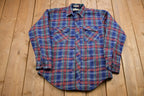 Vintage 1980s Pine Grove Quilted Plaid Button Up Shirt