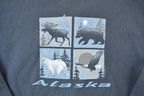 Vintage 1990s Alaska Moose Crewneck Sweatshirt