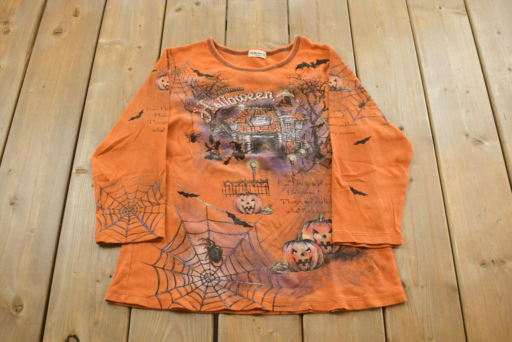 Vintage Y2K Studio Gem Halloween Graphic 3/4 Length Blouse T-Shirt Women's M / Vintage Shirt / Streetwear / Graphic Tee
