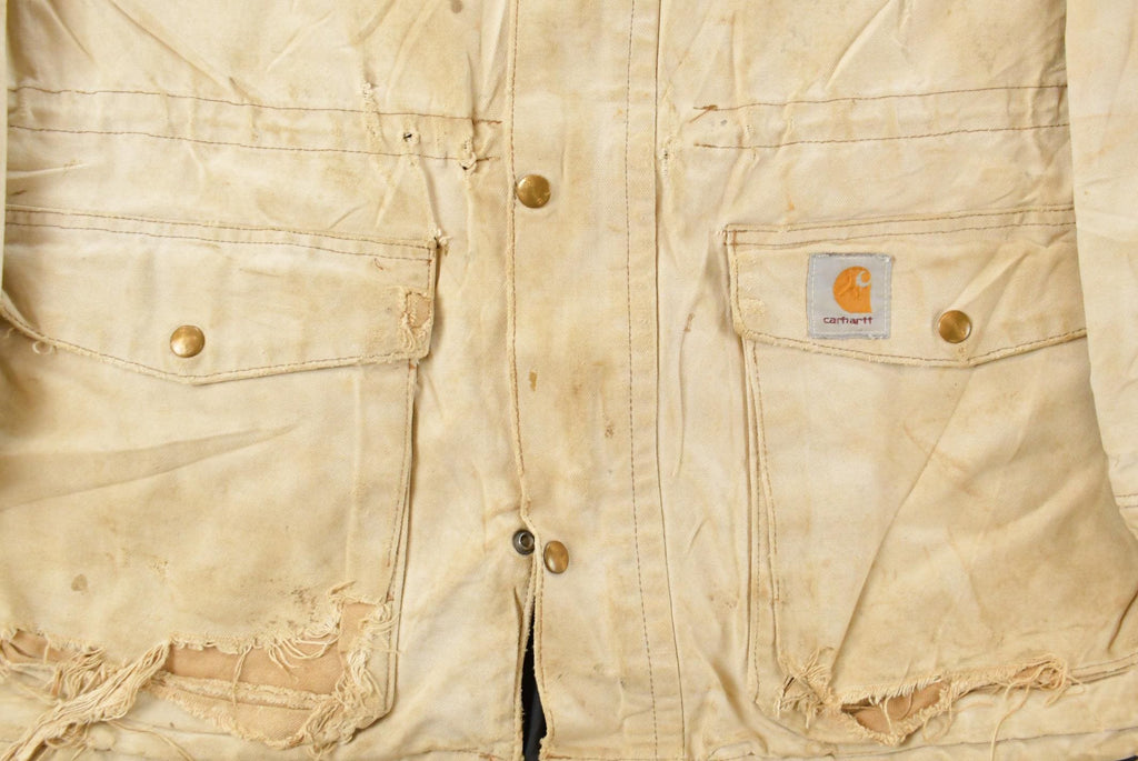 Vintage 1990s Carhartt Sun Faded Canvas Jacket Men's XL