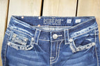 Vintage Y2K Miss Me Bedazzled Low Rise Jeans Size 26x31