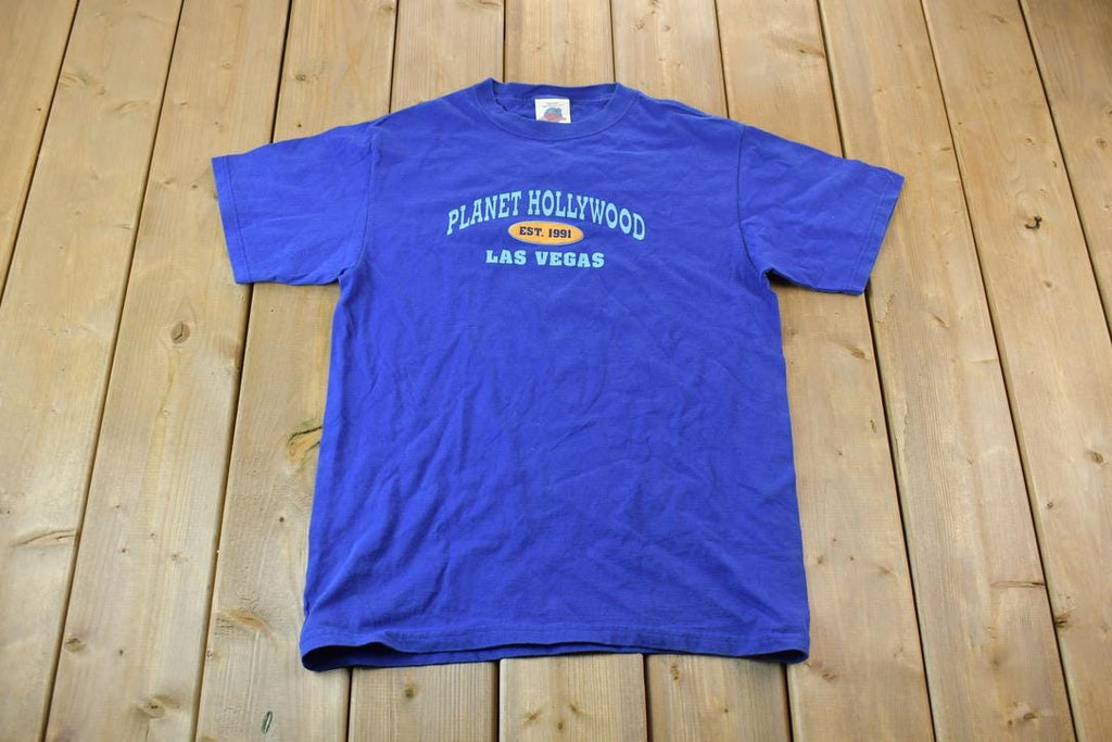 Vintage 1991 Planet Hollywood Las Vegas Graphic T-Shirt